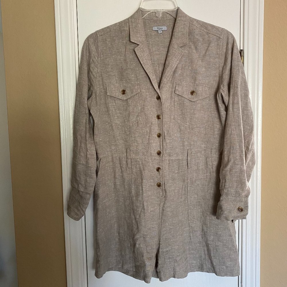 rails mia long sleeve romper shorts